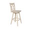 International Concepts Double "X" Back Counter Height Stool, Swivel 24" Seat Height, Unfinished S-202SW - alternate 9